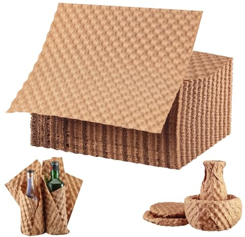 Acidea Luftpolsterfolie, 100 Blatt, 29 x 38,1 cm, nachhaltige Alternative zu Kunststoffpapier, Schutzfolie