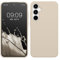 kwmobile Housse Compatible avec Samsung Galaxy A35 Coque - Housse de téléphone Protection Souple en TPU Silicone - crème Mat