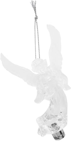 Alipis 5 Stück Engel Anhänger Beleuchteter Weihnachtsengel Glitzernder Weihnachtsengel Glitzernde Engel Dekoration Schutzengel Dekoration Hängende Engel Dekoration Beleuchtete