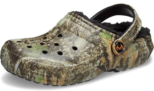 Crocs Unisex Erwachsene Classic Lined Realtree Clog, Khaki/Multi, 42/43 EU