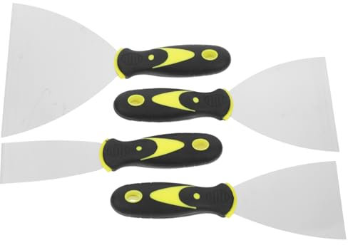 Housoutil 4-teiliges Trockenbau-Taping-Set 1 5 3 4 6 Zoll Kitt Glasschaber Herdplattenreiniger