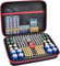 Battery Organizer Storage Holder, Batteries Storage Containers Box with Battery Tester Checker Fits for AA AAA 9V C D Lithium 3V LR44 CR2016 CR1632 CR2032 CR2025 (Case Not Includes Batteries)-Black
