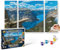 Schipper 609260922 Peinture par numéros - Trolltunga en Norvège - Images de peinture pour adultes - Avec pinceaux et peintures acryliques - Triptyque - 50 x 80 cm