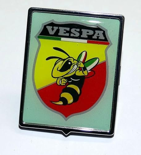 Emblem Kaskade „ kompatibel mit Vespa und Piaggio“ 3D-Aufkleber-Gel GT GTS GTV LX LXV S 946 Scooter Logo VE-130