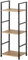 kisidus Bücherregal 3 Ebenen, Standregal mit Stahlrahmen, Multifunktionales Holz Regal für Wohnzimmer, Schlafzimmer, Arbeitszimmer, Leiterregal 29.1 x 23.5 x 80 cm