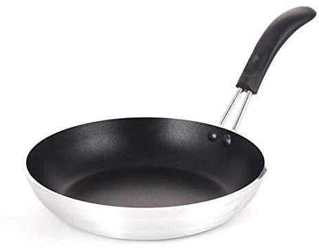 GAOAZHEN 18 24 cm Edelstahl-Rührpfanne mit 18 cm Edelstahl-Mehrzweck-Wok-Griff