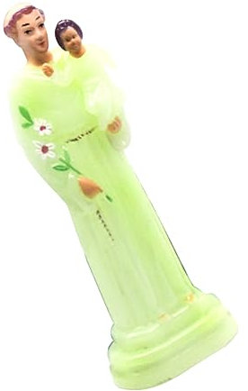JUMPLAWN Statue aus Kunststoff Religiöse Figur für Moderne Wohnzimmer Perfektes Kirchenornament und Christliche Geschenkidee Einzigartige Dekofigur für Zuhause