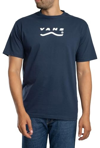Vans Men's Determined Back Graphic T-Shirt, Navy/White, S