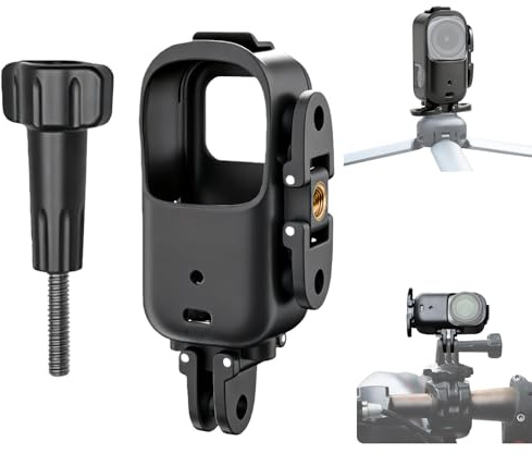 Vertical Horizontal Expansion Frame Cage Compatible for DJI Osmo Nano | With Dual 1/4”Screw Ports, for Tripod, Selfie Stick, Backpack Clip and Chest Mount for Diverse Outdoor Shooting Angles