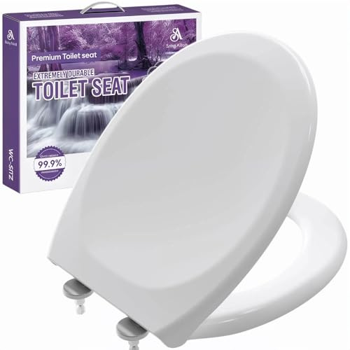 Toilettendeckel mit Absenkautomatik| Klodeckel, Klobrille, WC Sitz | Einfache Montage，Universale Passform，Sanfte Absenkautomatik (Soft-Close) ，Extrem langlebig，Quick-Release-Funktion