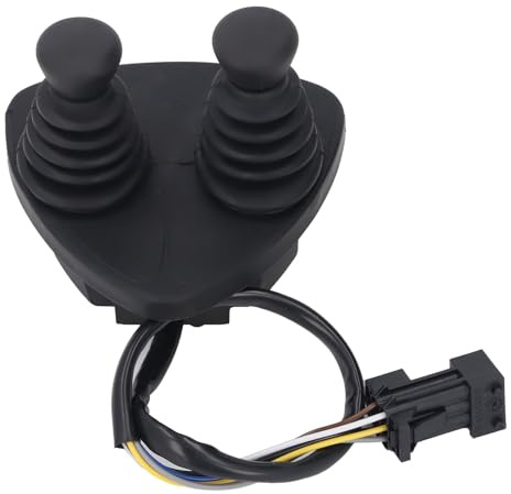 Fafeicy Levier de Commande de Remplacement en Alliage D'aluminium 7919040052, Joystick à Double Poignée pour Chariot élévateur 335 336, Chargeur de Tracteur