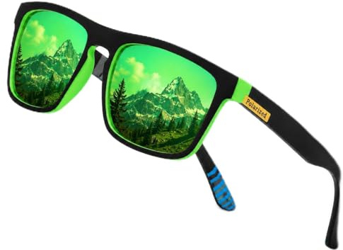 Tropic Blu - Polarised HD Sports Fasion Sunglasses Unisex Sun Glasses Fishing Running Golf Sunglasses for Men Women with UV Protection Square
