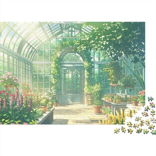 Invernadero botánico Rompecabezas Papel 1000 Piezas Adultos Entrenamiento Mental Decoración Regalo 52x38cm/1000pcs