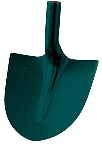 LEBORGNE - Pelle Ronde Tôle - Tête Acier Trempé Résistant à l'Usure - Pour Terrassement, Bâtiment, Jardin - Ø 27 cm - Sans Manche - Idéale Manipulation Terre, Gravier, Sable