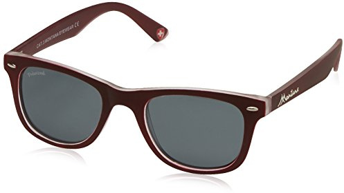 Montana MP41 Sunglasses, Multicoloured (Burgundy/Smoke Lenses), One Size
