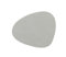 LindDNA Curve S Tischset, Leder, Hellgrau, 24 x 28 cm
