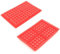 mixed24 Silikon Backform Kuchenform Pralinenform Tortenform Eiswürfel Brotform Förmchen Backformen Schokoladenform (Waffelform)