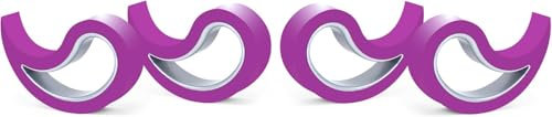 Stoppy, Stoppi, Fensterstopper, Türstopper, Türkeil, Türhaken, Fensterklammer, 4er Set (erhältlich in 14 Farben) (lila)