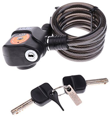 Allarme antifurto Bici Scooter Blocco di Sicurezza con 2 Chiavi