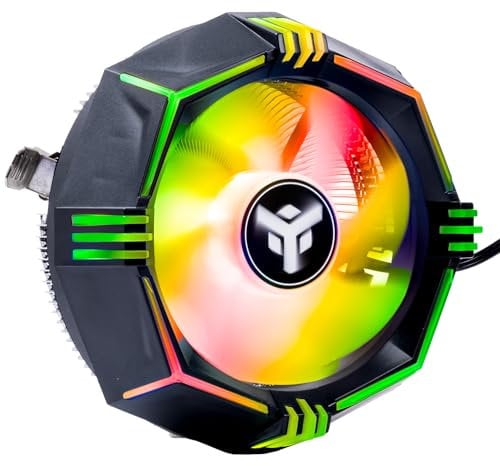 Itek Dissipatore ad aria ICY-4LPR - Skt universale, 65W TDP, Low Profile, RGB Rainbow
