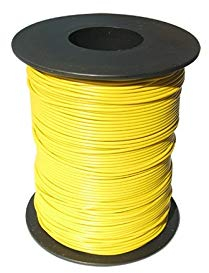 100 Meter LIY Kabel Litze 0,14mm² flexibel Kupferlitze Schaltlitze gelb
