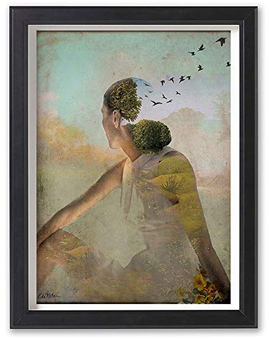 Cathrin Welz-Stein Hochwertiger Kunstdruck Poster Print – Summerdream - Künstlerin A4-210mm x 297mm Badezimmer Deko Bilder Wohnzimmer Poster & Kunstdrucke | Lieferung ohne Rahmen