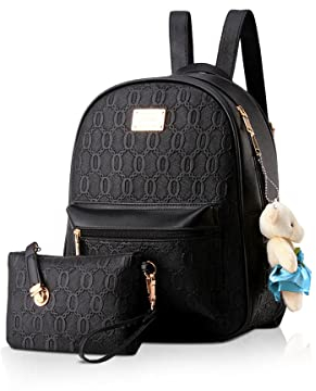 NICOLE&DORIS Rucksack für Damen Mode Rucksack Anti-Diebstahl Schultaschen Daypack Damen Handtaschen 2er Mädchen Rucksack Set