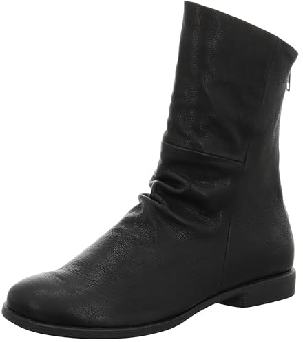 Think! Damen Agrat Chromfrei Gegerbte Nachhaltige Stiefelette, 0010 Schwarz, 40.5 EU