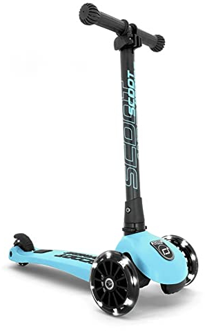 Scoot & Ride Highwaykick 3 LED Scooter Roller Kunststoff/Metall Blueberry, Maße: ca. 55cm x 15cm x 24cm, 96356