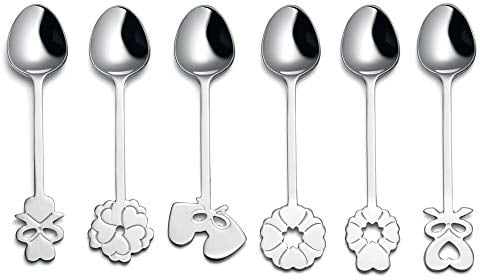 Guzzini Love Lot de 6 cuillères à café en Acier Inoxydable 18/10 Argenté 18