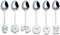 Guzzini Love Set di 6 Cucchiaini, Stainless Steel 18/10, Argento, 18
