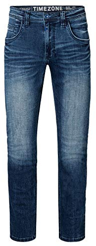 Timezone Herren Jeans Regular GERRITTZ - Mid Waist - Regular Fit - Blau Grau