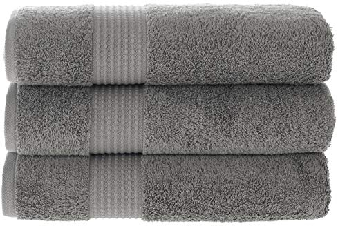 MAURAHOME Luxus Badetüch Set 100% Baumwolle, Hotel & Spa Qualität. 3 Große Badetücher 70x140, Schnell Trocknende Frottiertücher, Weich, Plüschig und Stark Saugfähig