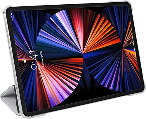 StilGut Couverture kompatibel mit iPad Pro 11 (2022 & 2021 & 2020) Hülle - iPad Pro 11 Hülle aus Leder mit Smart Cover, Lederhülle, Case - Grau Nappa