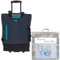 Einkaufstrolley Trolley groß Einkaufsroller faltbar Punta Wheel 35 Liter Volumen Alu Stange Schulter-Handgurte Auswahl + Thermo Kühltasche (TT Blau 10183 5000 + Bagboom Tasche)