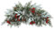 Enyhom Künstliche Beute Weihnachtstürkranz 65 cm Weihnachtsdeko Haustür Swags Hängen Kranz Winter, Weihnachtsgirlande mit Roten Beeren und Tannenzapfen für Außen Innen Wand Bäumen Fenstern