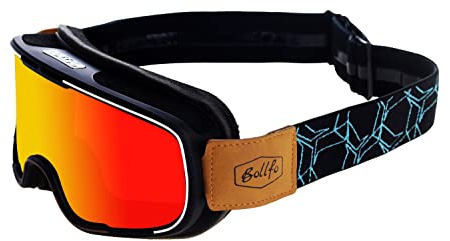 HONCENMAX Hochwertige Motorradbrillen Schutzbrille, Motocross Brille für Helm - für Outdoor Aktivitäten Motocross Skifahren Radfahren Wandern Augenschutz