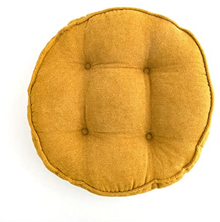 Yadlan Sitzkissen Rund 45cm Ohne BäNder, Stuhlkissen Durchmesser 45cm, Vintage Flauschig Sitzpolster Verdicken 6cm Sitzkissen Esszimmer Bodenkissen Dicke SitzerhöHung Sitz Auflage