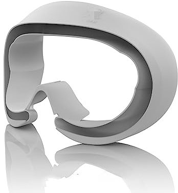 VR Face Cover Compatible para Pico 4, Anti-Sweat VR Auriculares Gafas Cubierta Interfaz Pad Silicona Facial Eye Mask Acolchado Soporte de reemplazo Funda Accesorios (Gris)