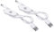 PATIKIL USB vers DC Extension Câble avec Changer, 2 Paquet Rallonge Alimentation Cordons Adaptateur Variateur Contrôleur avec LED Indicateur pour Ventilateurs LED Bandes, Blanc