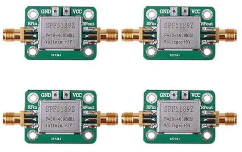 TAMOSH 4X HF Verstärker, Rauscharmer LNA 50 Bis 4000 MHz SPF5189Z HF Verstärker Zur Verstärkung FM HF VHF UHF Radio Signal