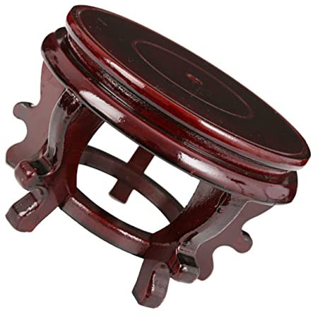 SUPVOX Base Del Vaso Di Fiori Vegetale Supporto Per Sfera Di Cristallo Supporto Per Piante Rotondo Base Espositiva in Legno Panca Vaso Da Fiori