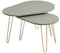 LOOKS by Wolfgang Joop Couchtisch 2-er Set Organic, Pistazie/goldfarben