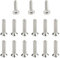 15 viti M8, accessori per armadi, viti in acciaio inox, viti a esagono incassato, viti a testa svasata per macchine, bulloni M8, viti a testa svasata M8