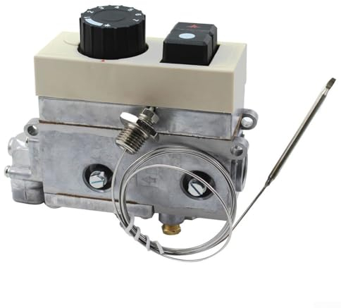 Fritteusentemperaturregelventil, Gas-Gas-Temperaturregelventil, 120–200 Grad, für Fritteusen, Woks, Dampfgarer und Öfen