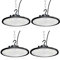 300W UFO LED Lámpara de Alta Bahía,Fosingut 30000LM Focos Led Interior Techo,6500K BlancaFría IP65 Impermeable Campana LED Industrial,High Bay lampara led techo para Fábrica,Garaje,Taller (4pcs)