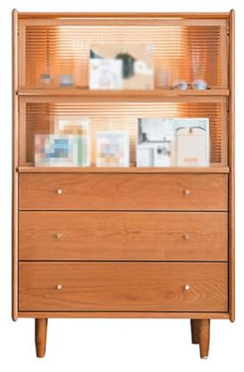 DIANXI Buffetschrank Nordic Einfache Massivholz Seitenschrank Wohnzimmer Schrank Hause Küche Stehende Schrank Sideboard Besteckschrank