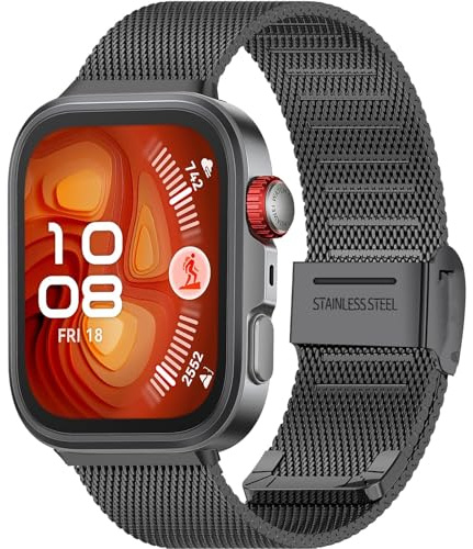 Gittos Metall Armband Kompatibel mit Huawei Watch FIT 4 Pro/Fit4/Fit 3 | Metall Ersatz Armband Edelstahlarmband mit Schnellverschluss Watch Uhren Ersatzband Für Damen Herren