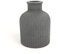 Handworkz | Lorea - mini Vase riffelig aus Beton | wasserdicht | für frische Blumen oder Trockenblumen nutzbar | auch als Kerzenständer für Stabkerzen geeignet | Made in Germany (Anthrazit)