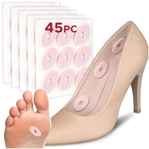 HALUTO Fuß Kissen - Hühneraugenpflaster Set - Anti - Blasen Pflaster Schaum - Druckstellen Pflaster Füße - Druckschutzpflaster - Schutz für Hühneraugen - Druckschutzringe